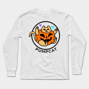 Pumpcat TShirt - Cat In Pumpkin Happy Long Sleeve T-Shirt